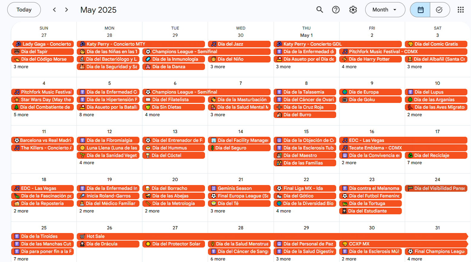 ¿Qué es el calendario más completo?